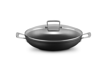 Toughened Non-Stick Shallow Casserole with Glass Lid